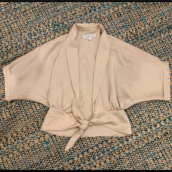 Blouse Tie Waist Bolero Jacket 